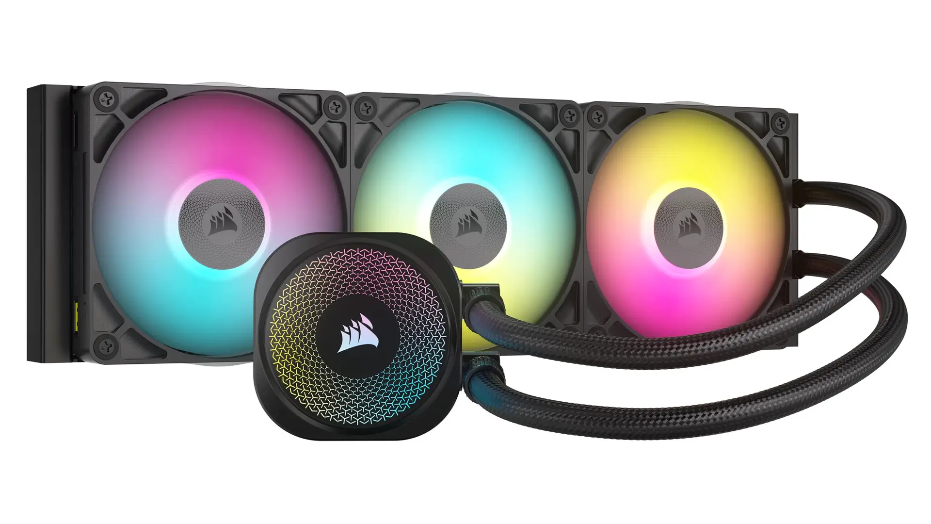 CORSAIR iCUE LINK TITAN 360 RX RGB Liquid CPU Cooler – RX120 RGB Fans – Fits Intel® LGA 1851/1700; AMD® AM5/AM4 – iCUE LINK Syst