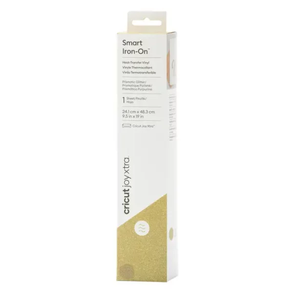 Cricut 2010418 - Cricut Smart Iron-On Joy Xtra 24;1x48cm (Prismatic Glitter Gold)