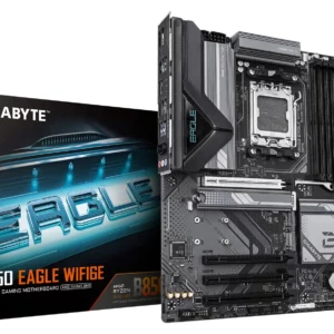 GIGABYTE B850 EAGLE WIFI6E Motherboard - AMD Ryzen 9000 Series CPUs, 8+2+2 Phases Digital VRM, up to 8200MHz DDR5 (OC), 1xPCIe 5