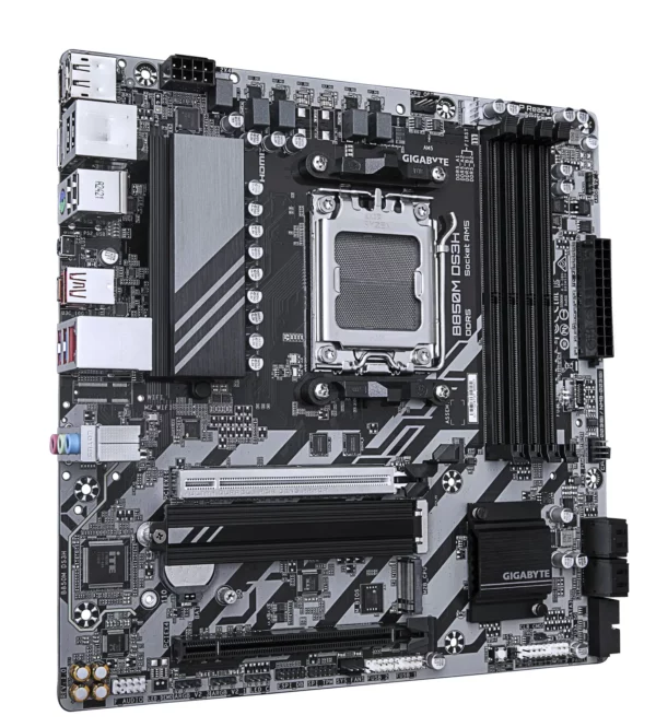 GIGABYTE B850M DS3H Motherboard - AMD Ryzen 9000 Series CPUs, 16+2+2 Phases Digital VRM, up to 8200MHz DDR5 (OC), 1xPCIe 5.0 + 1 - Image 3