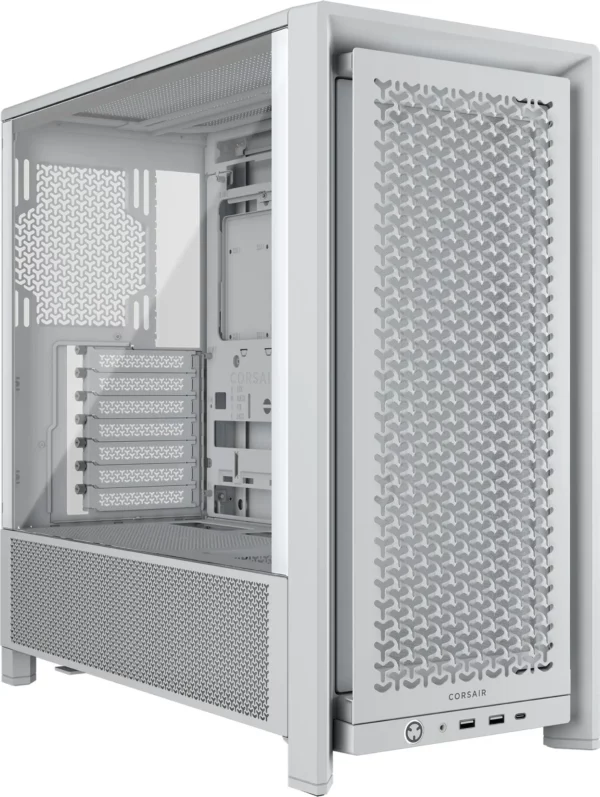 Corsair FRAME 4000D Mid-Tower PC Case; No Fans - White.