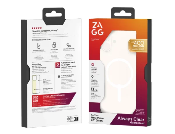 ZAGG Cases Crystal Palace Snap Apple iPhone 16 Plus Clear - Image 5