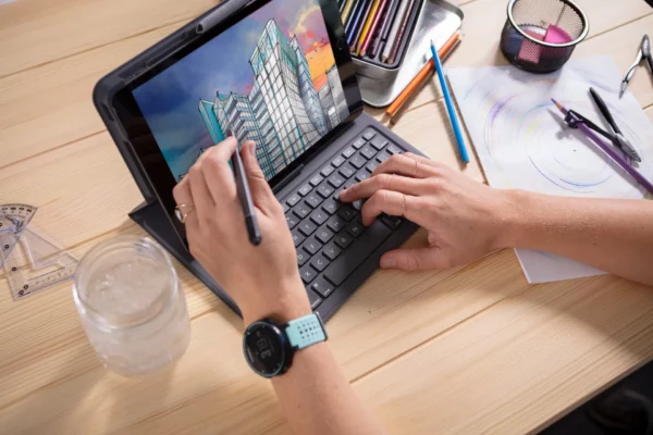ZAGG Keyboard Messenger Folio 2-Apple-iPad 10.2/10.5-Charcoal-UK - Image 7