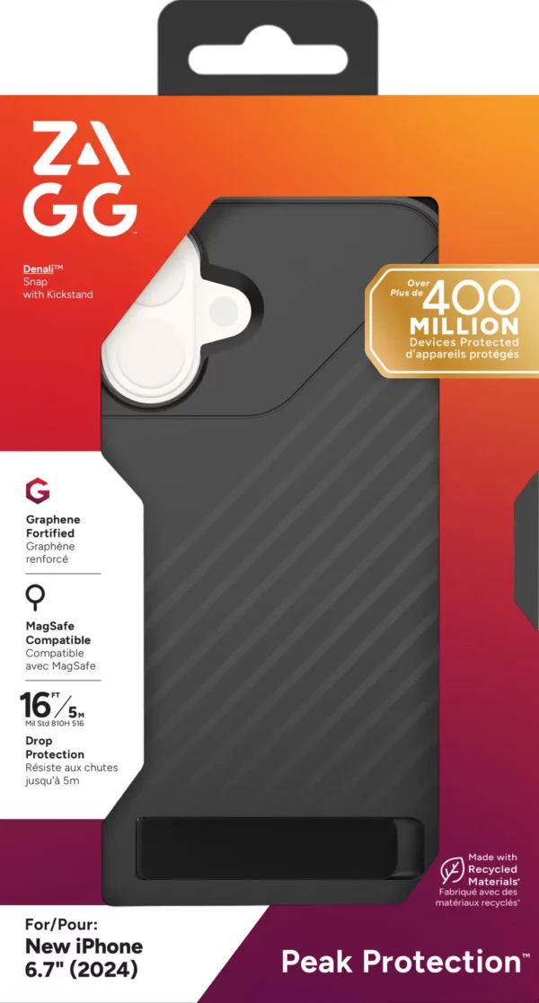 ZAGG Cases Denali Snap KS Apple iPhone 16 Plus Black - Image 4