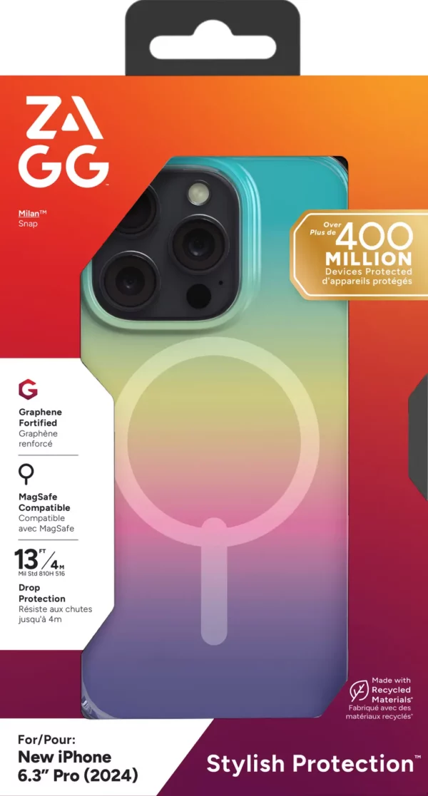 ZAGG Cases Milan Snap Apple iPhone 16 Pro Iridescent - Image 4