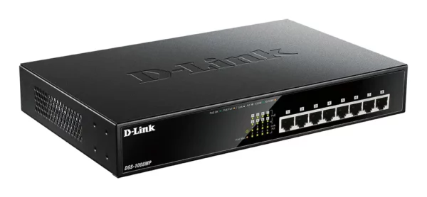 D-Link DGS-1008MP 8-Port Desktop Gigabit Max PoE Switch - Image 3