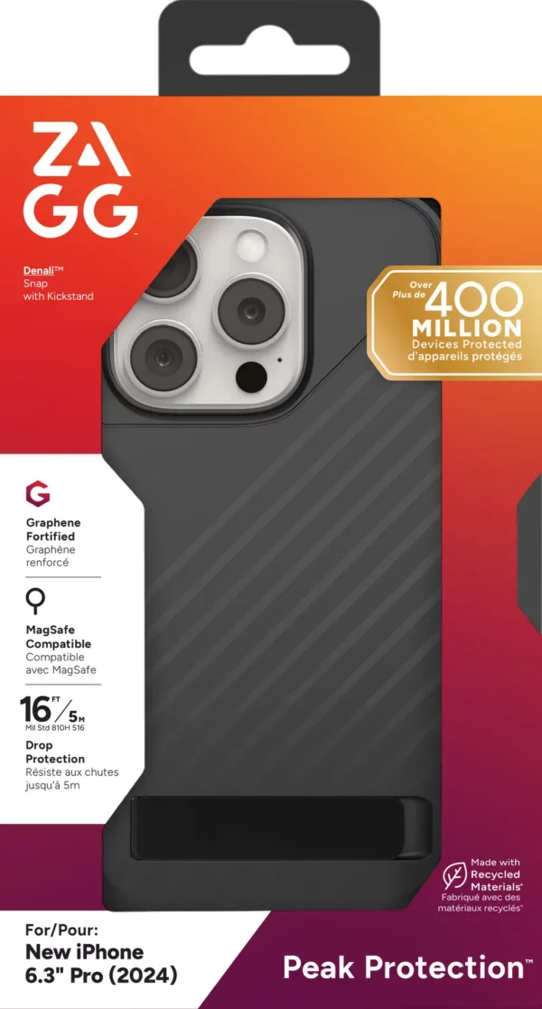 ZAGG Cases Denali Snap KS Apple iPhone 16 Pro Black - Image 4