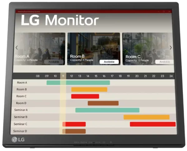 LG 17BR30T-B computer monitor 43.2 cm (17") 1280 x 1024 pixels SXGA LED Touchscreen Tabletop Black