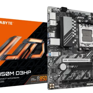 GIGABYTE B850M D3HP Motherboard - AMD Ryzen 9000 Series CPUs, 5+2+2 Phases Digital VRM, up to 8200MHz DDR5 (OC), 1xPCIe 5.0 + 1x