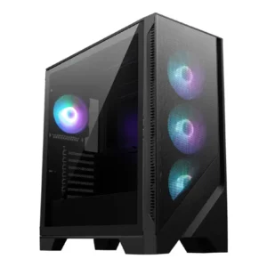 MSI MAG FORGE 321R AIRFLOW computer case Midi Tower Black, Transparent