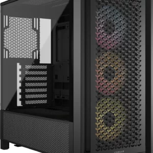 Corsair FRAME 4000D RS ARGB Mid-Tower PC Case; 3x RS ARGB PWM Fans; Black.