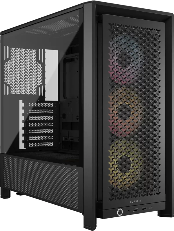 Corsair FRAME 4000D RS ARGB Mid-Tower PC Case; 3x RS ARGB PWM Fans; Black.