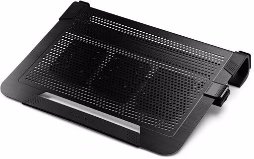 Cooler Master CM Stand U3 PLUS 19'' Notebook Cooling Stand; Black  Aluminum; 3 x 80mm Fans; Ergonomic design; Turns into Carry C