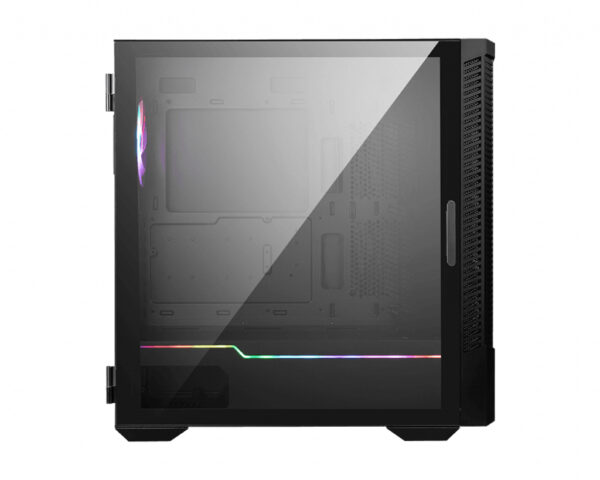 MSI MPG VELOX 100P AIRFLOW Mid Tower Gaming Computer Case 'Black, 3x 120mm Fan + 1x 120mm ARGB Fan, ARGB light strip, USB Type-C - Image 3