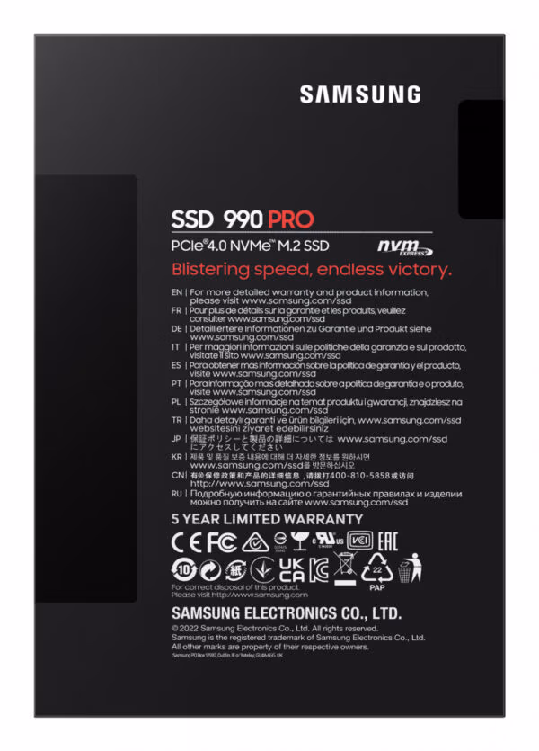 Samsung 990 PRO 1 TB M.2 PCI Express 4.0 NVMe V-NAND MLC - Image 7