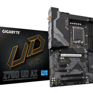 GIGABYTE Z790 UD AX Motherboard - Supports Intel Core 14th CPUs, 16*+1+１ Phases Digital VRM, up to 7600MHz DDR5 (OC), 3xPCIe 4.0