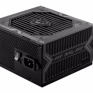 MSI MAG A650BN UK PSU '650W, 80 Plus Bronze certified, 12V Single-Rail, DC-to-DC Circuit, 120mm Fan, Non-Modular, Sleeved Cables