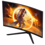 AOC G4 CQ32G4VE computer monitor 81.3 cm (32") 2560 x 1440 pixels Quad HD LCD Black, Grey - Image 7