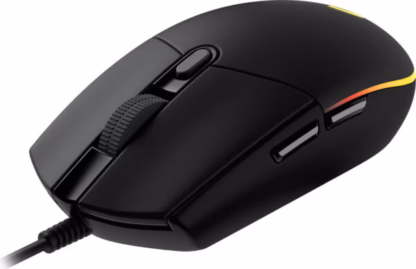 Logitech Gaming G102 LightSync Mouse 200DPI to 6000DPI adjustable optical sensor;black
