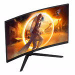 AOC G4 CQ32G4VE computer monitor 81.3 cm (32") 2560 x 1440 pixels Quad HD LCD Black, Grey - Image 6