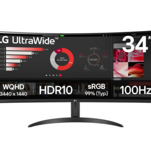 LG 34WR50QK-B computer monitor 86.4 cm (34") 3440 x 1440 pixels Wide Quad HD Black
