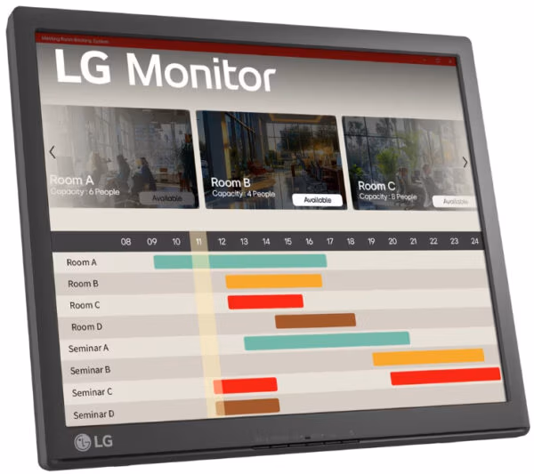 LG 17BR30T-B computer monitor 43.2 cm (17") 1280 x 1024 pixels SXGA LED Touchscreen Tabletop Black - Image 2
