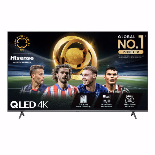 Hisense 65E7NQTUK PRO TV 165.1 cm (65") 4K Ultra HD Smart TV Wi-Fi Grey 400 cd/m²