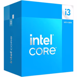 Intel Core i3 14100F Up to 4.7GHZ;  4 Core (4P+0E); 8 Thread; 12MB Smartcache; 58W TDP; Intel® Laminar RM1 Cooler included;  NO