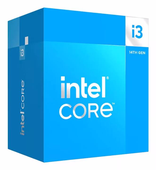 Intel Core i3 14100F Up to 4.7GHZ;  4 Core (4P+0E); 8 Thread; 12MB Smartcache; 58W TDP; Intel® Laminar RM1 Cooler included;  NO
