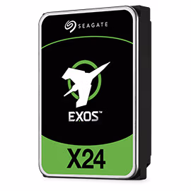 Seagate Exos X24 ST12000NM001H 12TB HDD; 3.5''; 6GB/s SATA SED Model Fast Format 4Kn/512e; RPM 7200; 5 Year Limited Warranty
