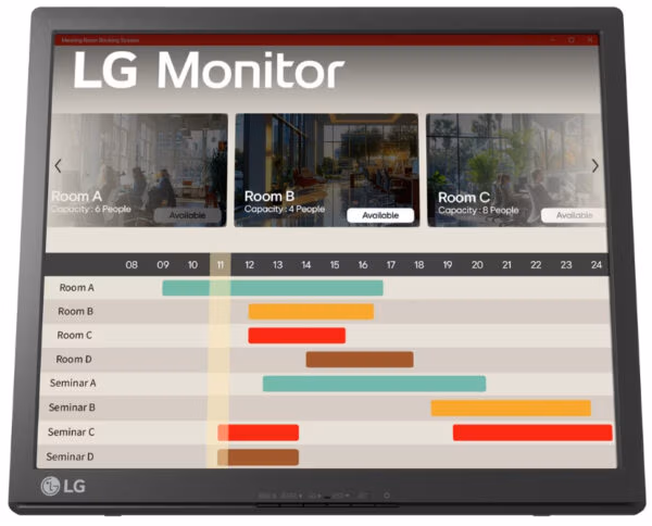 LG 17BR30T-B computer monitor 43.2 cm (17") 1280 x 1024 pixels SXGA LED Touchscreen Tabletop Black