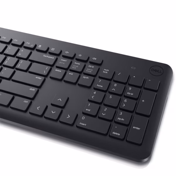 DELL KM3322W keyboard Mouse included Office RF Wireless US International Black - Image 8