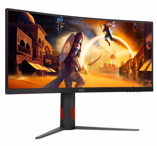 AOC G4 CU34G4Z computer monitor 86.4 cm (34") 3440 x 1440 pixels Wide Quad HD LED Black, Red - Image 4