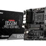 MSI B550M PRO-VDH WIFI motherboard AMD B550 Socket AM4 micro ATX