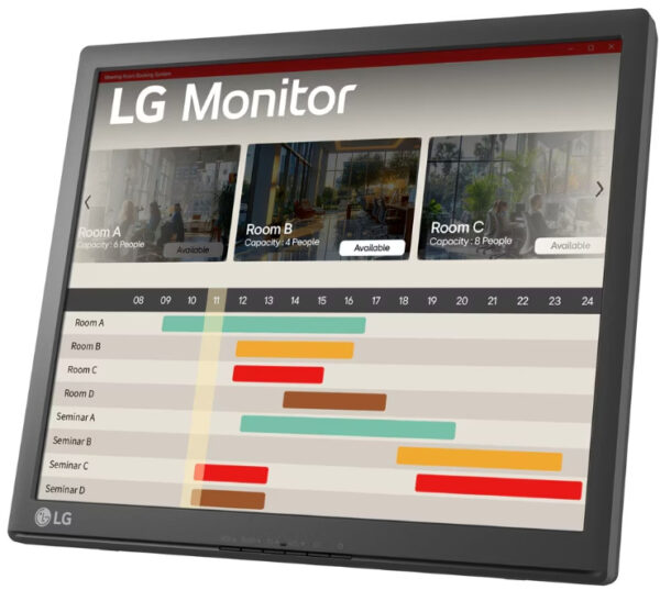 LG 17BR30T-B computer monitor 43.2 cm (17") 1280 x 1024 pixels SXGA LED Touchscreen Tabletop Black - Image 4