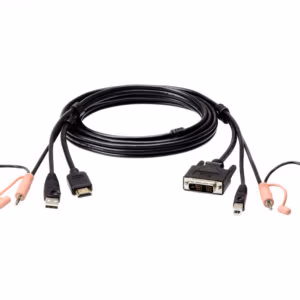 ATEN HDMI to DVI-D USB USB KVM Cable with Audio; 1,8M USB HDMI to DVI-D