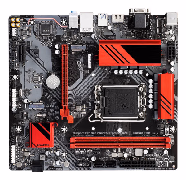 GIGABYTE B760M GAMING Motherboard - Supports Intel Core 14th CPUs, 6+2+1 Phases Digital VRM, up to 8000MHz DDR5 (OC), 2xPCIe 4. - Image 4