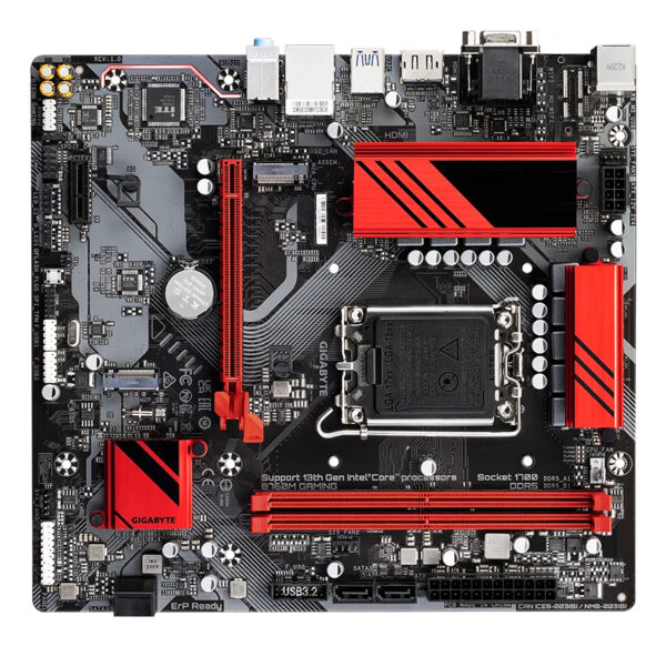 GIGABYTE B760M GAMING Motherboard - Supports Intel Core 14th CPUs, 6+2+1 Phases Digital VRM, up to 8000MHz DDR5 (OC), 2xPCIe 4. - Image 4