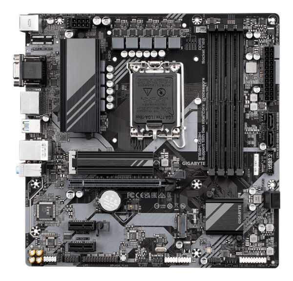 GIGABYTE B760M DS3H Motherboard - Supports Intel Core 14th Gen CPUs, 6+2+1 Phases Digital VRM, up to 7600MHz DDR5 (OC), 2xPCIe - Image 3