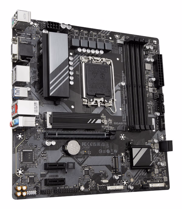 GIGABYTE B760M DS3H Motherboard - Supports Intel Core 14th Gen CPUs, 6+2+1 Phases Digital VRM, up to 7600MHz DDR5 (OC), 2xPCIe - Image 2