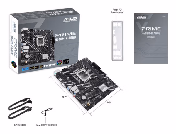 ASUS PRIME H610M-K ARGB Intel H610 LGA 1700 micro ATX - Image 6
