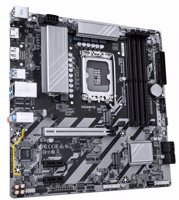 GIGABYTE B860M D3HP Motherboard - Intel Core Ultra Series CPUs, 4+1+2+1 Phases VRM, up to 9066MHz DDR5, 2xPCIe 4.0 M.2, GbE LAN, - Image 3