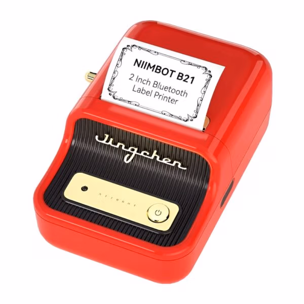 Niimbot B21 Portable Thermal Label Printer - Red