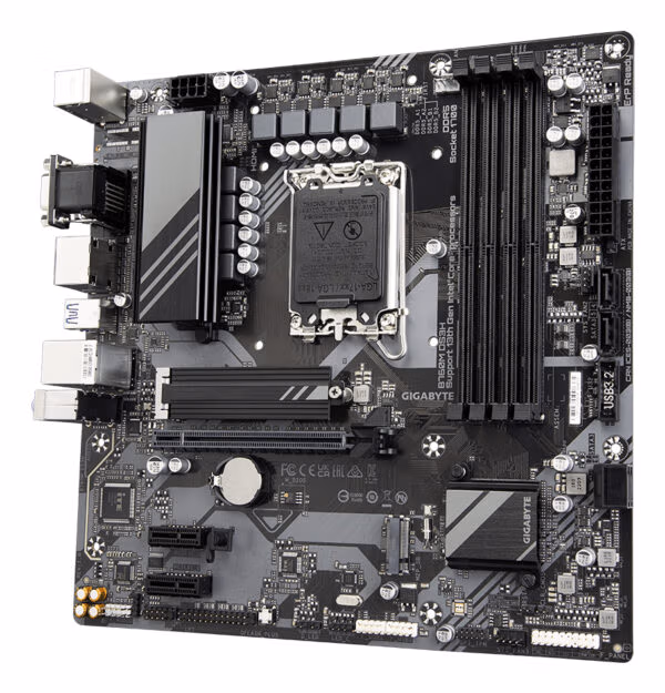 GIGABYTE B760M DS3H Motherboard - Supports Intel Core 14th Gen CPUs, 6+2+1 Phases Digital VRM, up to 7600MHz DDR5 (OC), 2xPCIe - Image 5