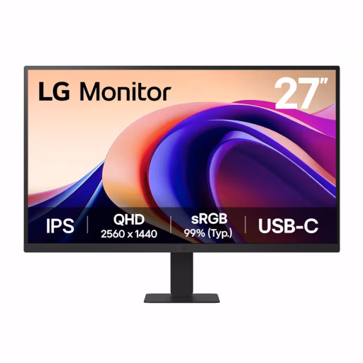 LG 27 QHD IPS Panel Monitor with USB-C - 100Hz
