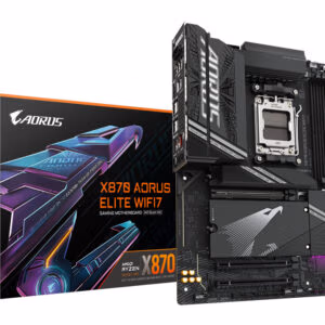 GIGABYTE X870 AORUS ELITE WIFI7 Motherboard - Supports AMD Ryzen 9000 CPUs, 16+2+2 phases VRM, up to 8000MHz DDR5 (OC), 3xPCIe