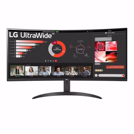 LG 34WR50QK-B UltraWide Curved 34'' Monitor 100Hz USB-C Charging