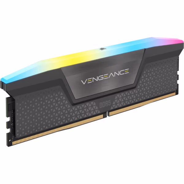 CORSAIR VENGEANCE RGB DDR5 32GB 16GB (1 x 16GB) DDR5 6000 CL36-44-44-96 1.35V Intel XMP & AMD EXPO - GREY