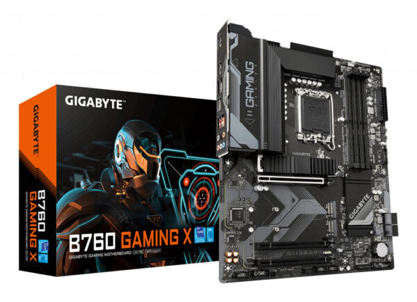 GIGABYTE B760 GAMING X Motherboard - Supports Intel Core 14th Gen CPUs, 8+1+1 Phases Digital VRM, up to 7600MHz DDR5 (OC), 3xPC