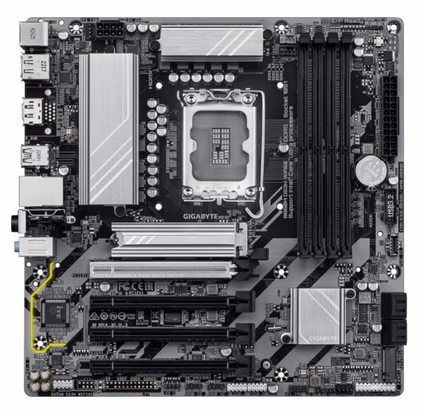 GIGABYTE B860M DS3H WIFI6E Motherboard - Intel Core Ultra Series CPUs, 5+1+2+1 Phases VRM, up to 9066MHz DDR5, 1xPCIe 5.0 + 1xPC - Image 2